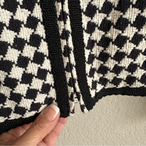 Giancarlo Ferrari Houndstooth Full ZipJacket Size 4 - Picture 9 of 11